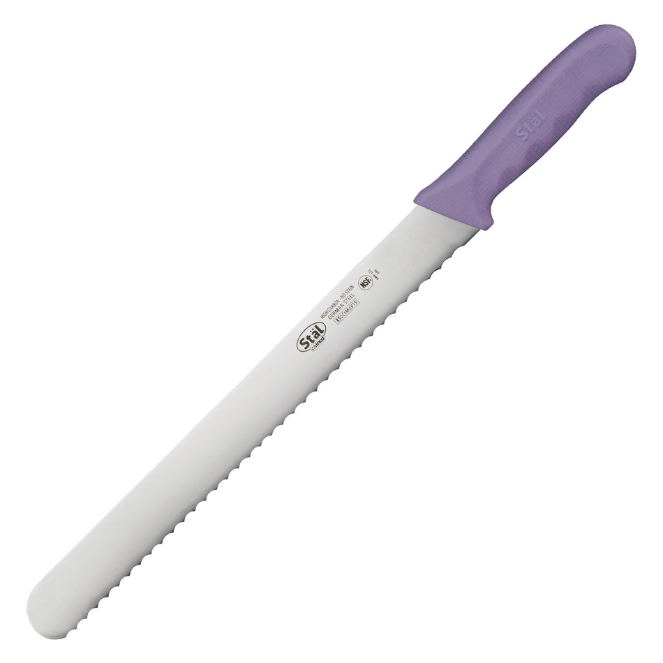 Winco KWP-121P 12 Inch Blade Polypropylene Knife Allergen Free Purple