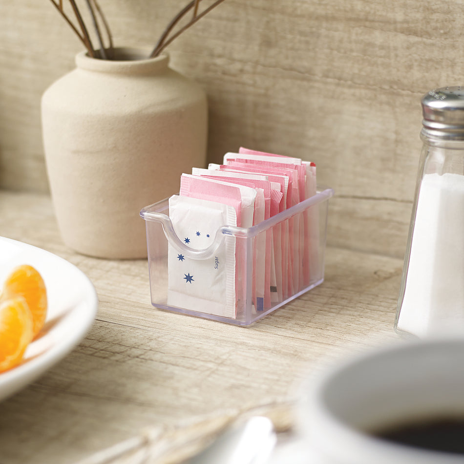 Winco PPH-1C 3-1/2 Inch Sugar Packet Holder Clear Plastic NSF