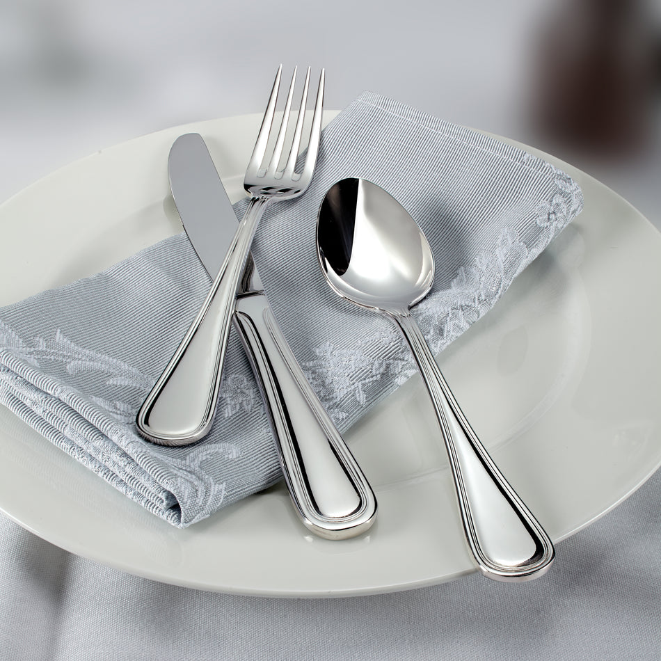Winco 0030-18 9-3/4 Inch European Table Knife with Mirror Finish 18/8 Stainless Steel