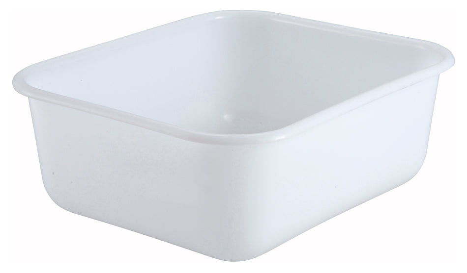 Winco PL-MB 14-3/4 Inch Shelf Bin BPA Free Polypropylene White