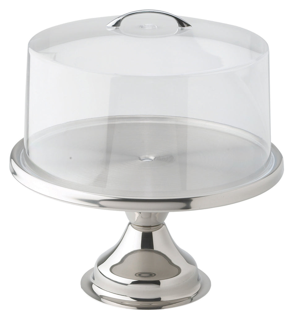 Winco CKS-13 13 Inch Diameter Cake Stand Stainless Steel Round Assembly Required