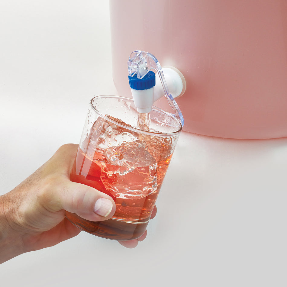 Winco PBDW-22 6 Gallon Beverage Dispenser Drip-proof Spigot White Polypropylene