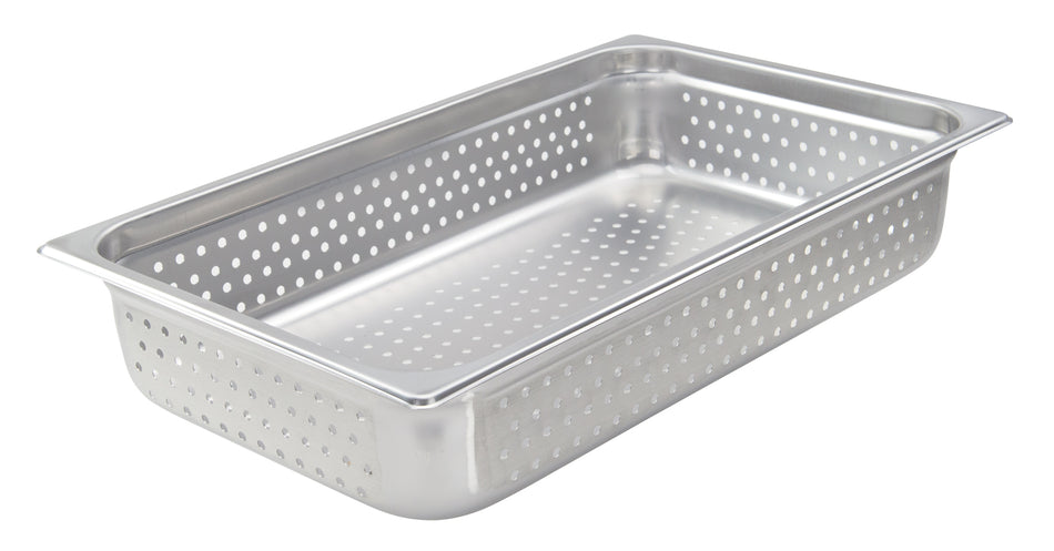 Winco SPJH-104PF 20 Inch Perforated Steam Table Pan Stainless Steel Heavyweight