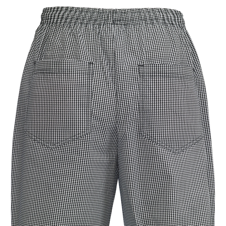 Winco UNF-4KL Large Chef Pants with Relaxed Fit Elastic Waistband and Pockets
