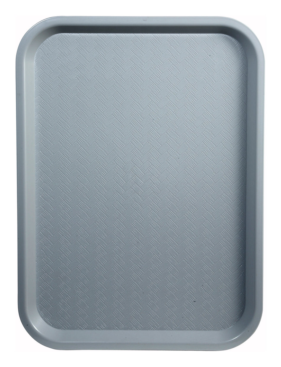 Winco FFT-1014E 14 Inch Gray Polypropylene Fast Food Tray BPA Free