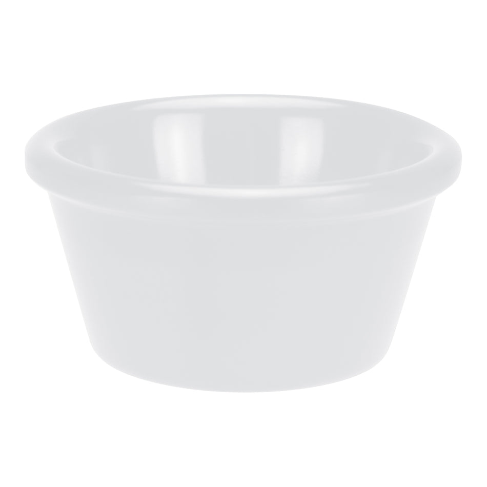 Winco RP-6W 6 Oz Ramekin Plain Melamine White Dishwasher Safe