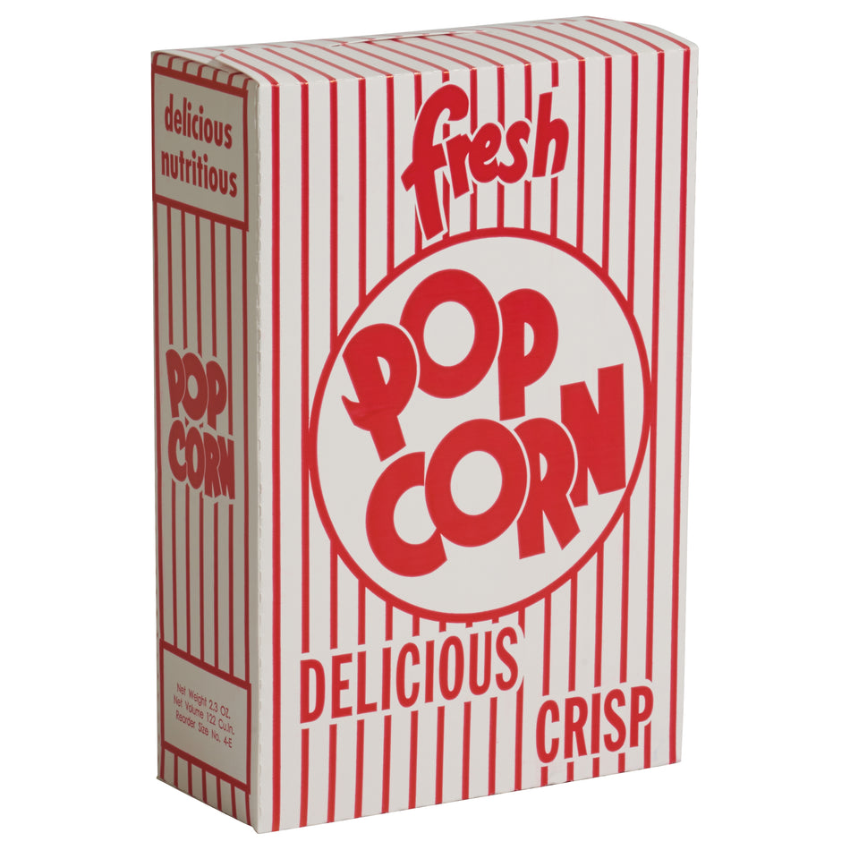 Winco 41574CS 2.3 Oz Closed Top Popcorn Box 5-3/4 Inch Wide 250 Boxes Cases
