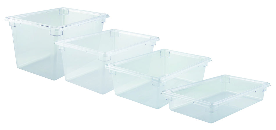 Winco PFSF-12 26 Inch Food Storage Box Clear Polycarbonate 17 Gallon