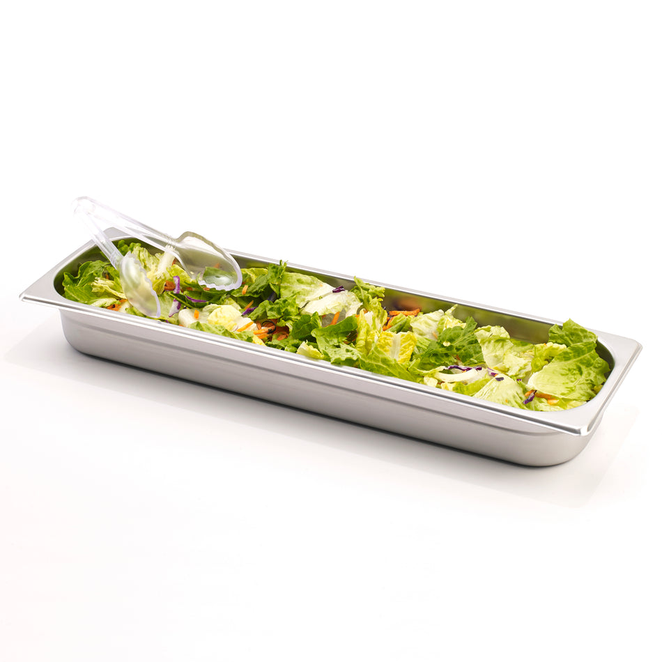 Winco SPJL-2HL 1/2 Size Long Steam Table Pan 25 Gauge Stainless Steel with Anti-jamming