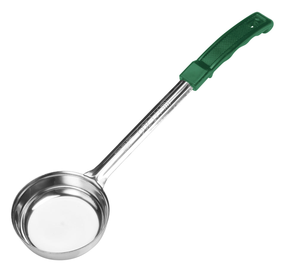 Winco FPSN-6 6 Oz Food Portioner Solid Stainless Steel Green Handle