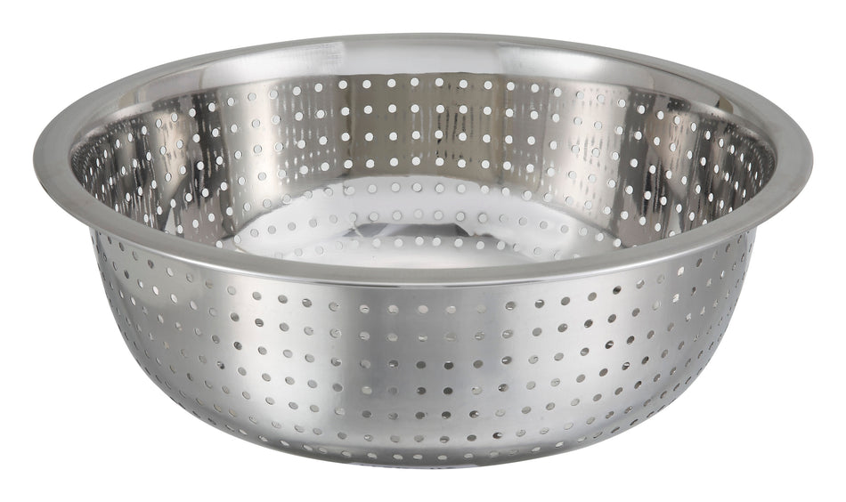 Winco CCOD-11S 11 Inch Diameter Stainless Steel Chinese Colander with 2.5mm Holes