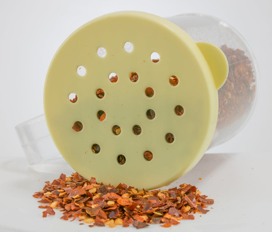 Winco PDG-YL Shaker Lid NSF for PDG-10 Polycarbonate Yellow 6 Packs