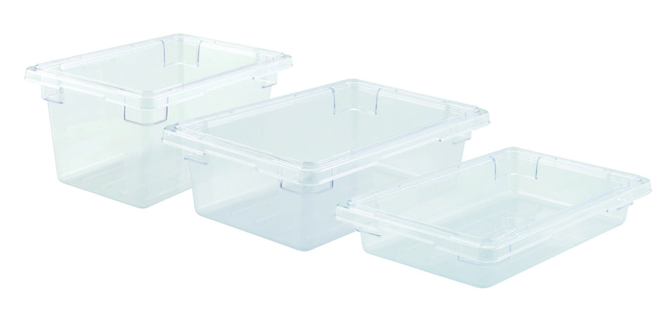 Winco PFSH-9 12 Inch Clear Food Storage Box Break-Resistant Polycarbonate