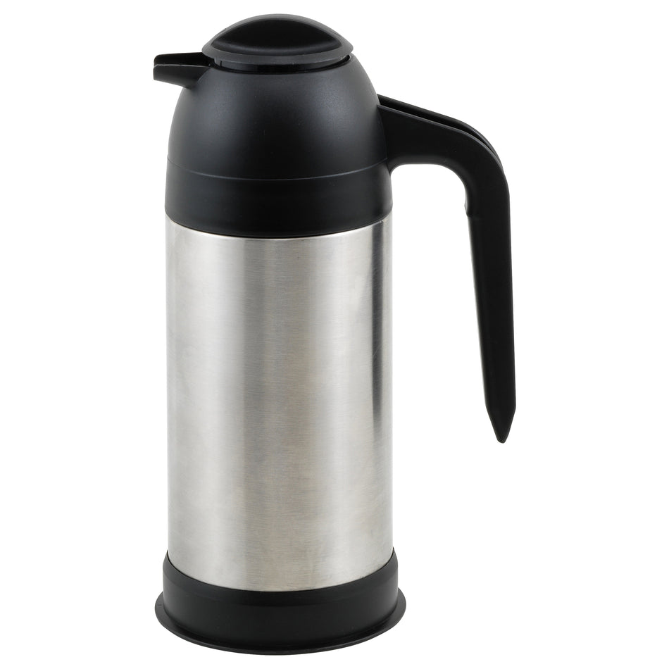 Winco VSS-24 24 Oz Double Wall Vacuum Insulated Beverage Server Stainless Steel