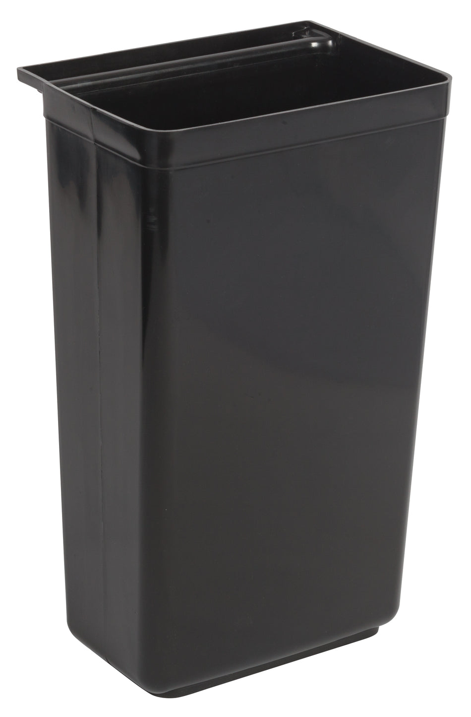 Winco UC-RB 13-1/5 Inch Refuse Bin Black Plastic for Bus Cart