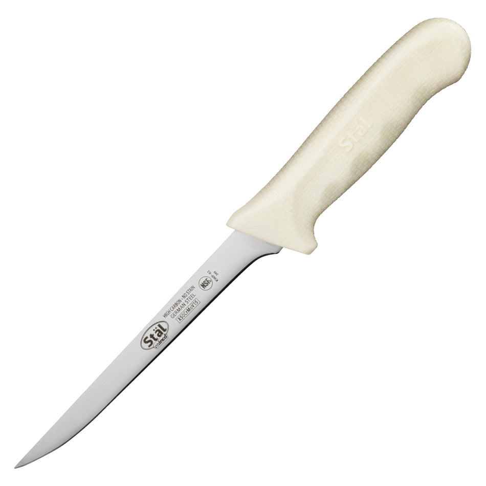 Winco KWP-61 6 Inch Blade 10-7/8 Inch O.A.L Boning Knife Polypropylene White