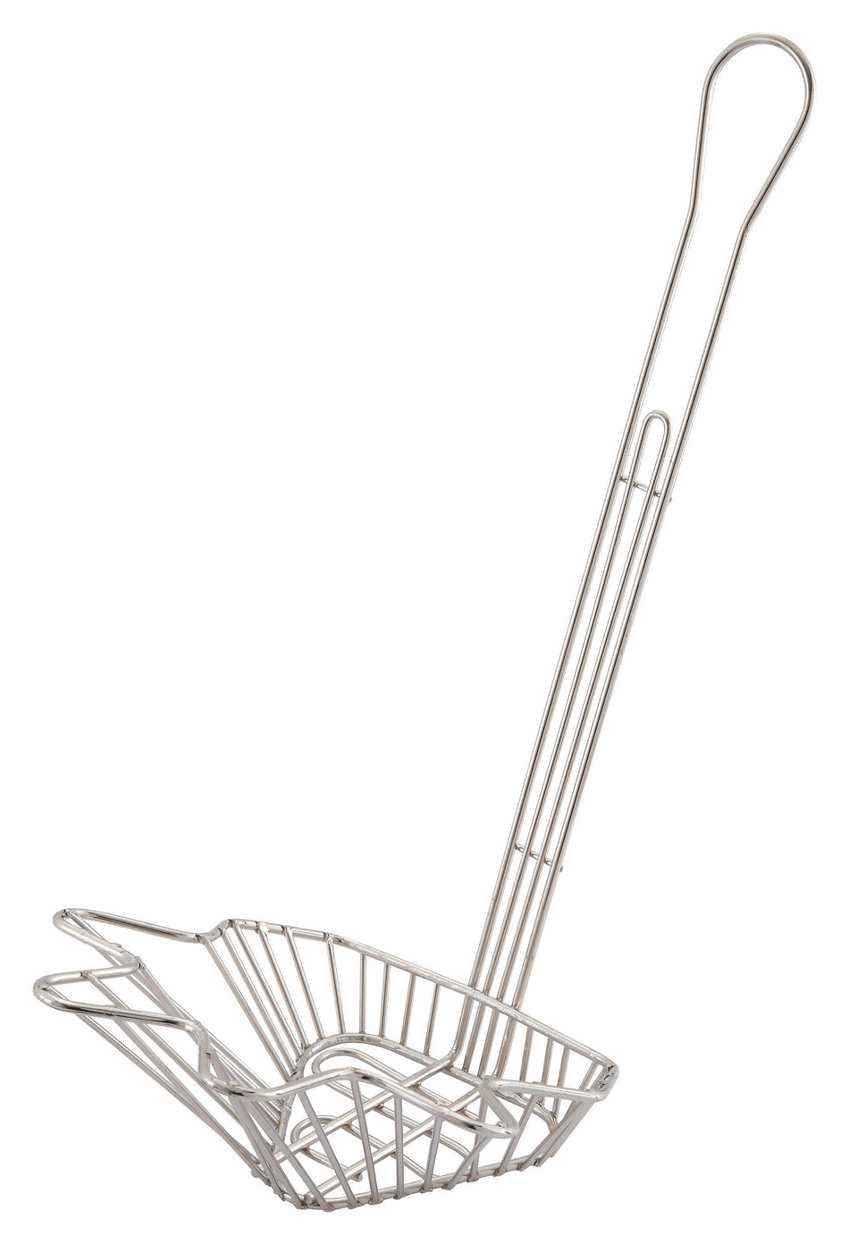 Winco TB-22 18 Inch Taco Salad Bowl Basket Nickel Plated Triangular