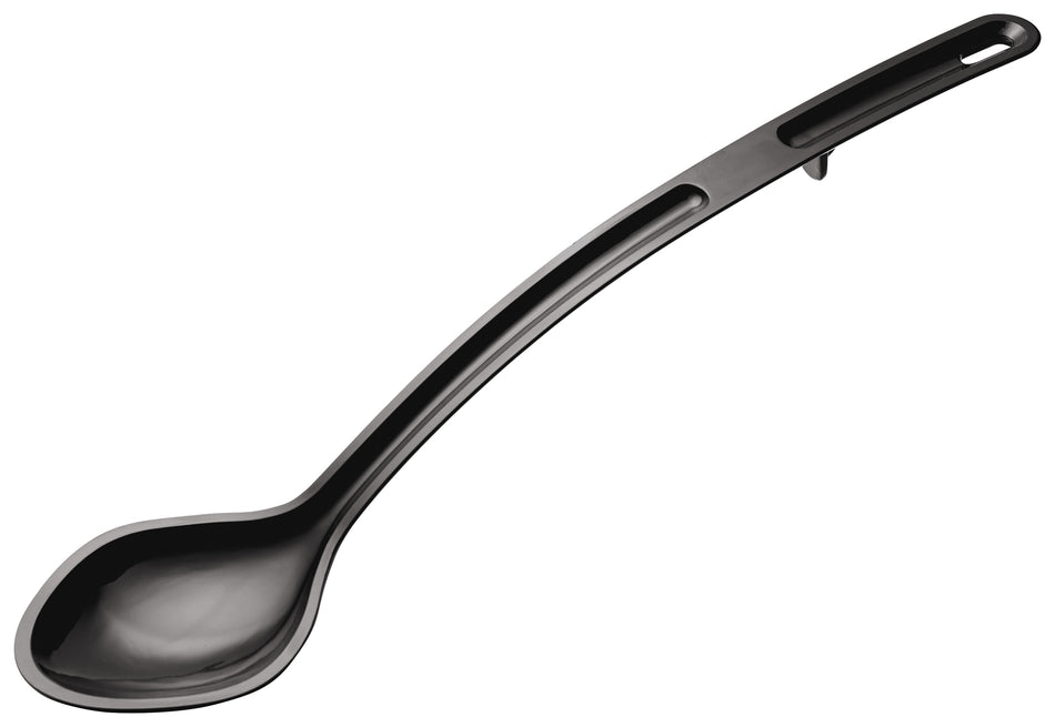 Winco CVSS-15K 15 Inch Serving Spoon Solid Non-Insulated Polycarbonate Black