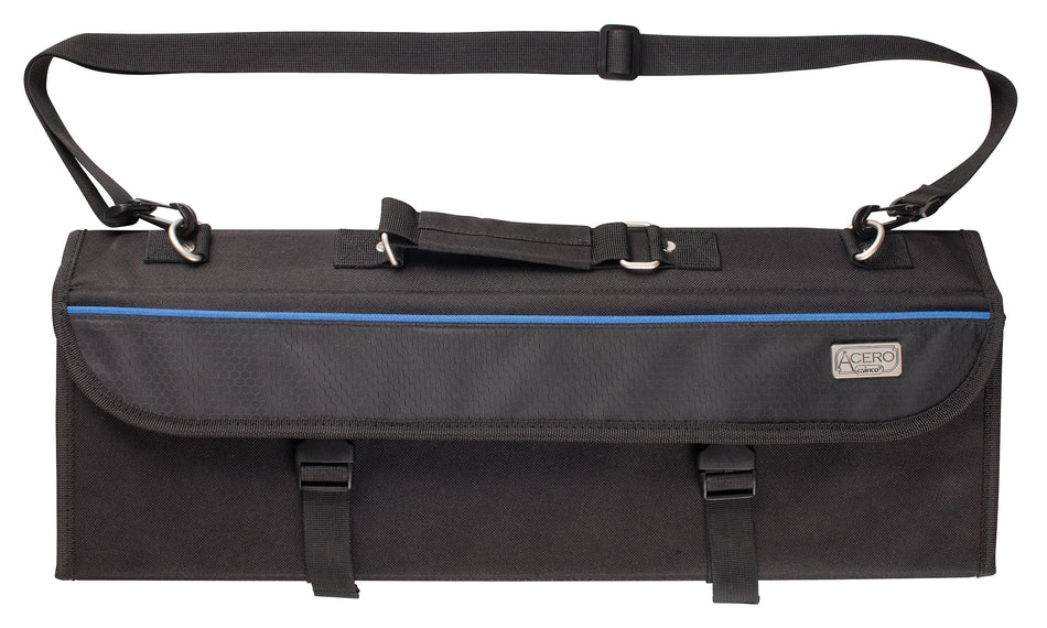 Winco KBG-11 Knife Bag Polyester Black Hard Core Insert 11 Compartment