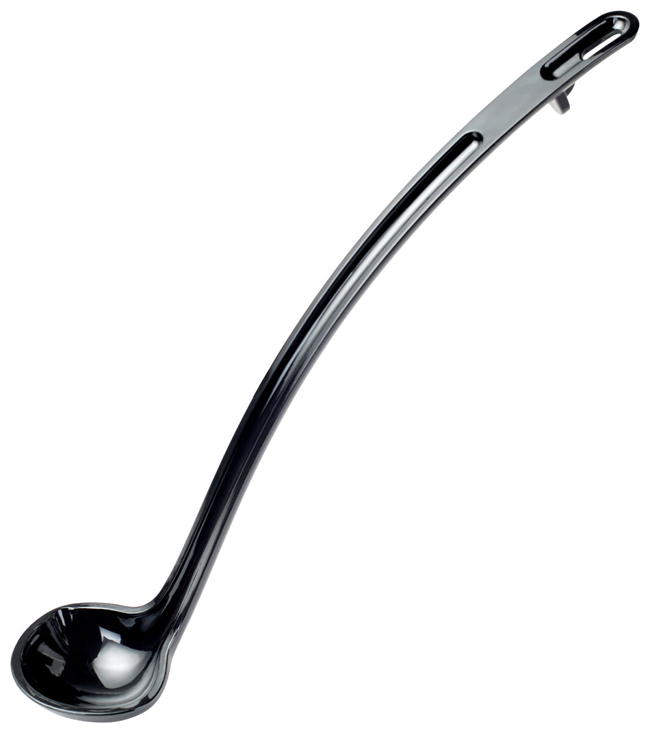 Winco CVLD-13K 1 Oz Ladle Black Polycarbonate - Ideal for Sauces and Soups
