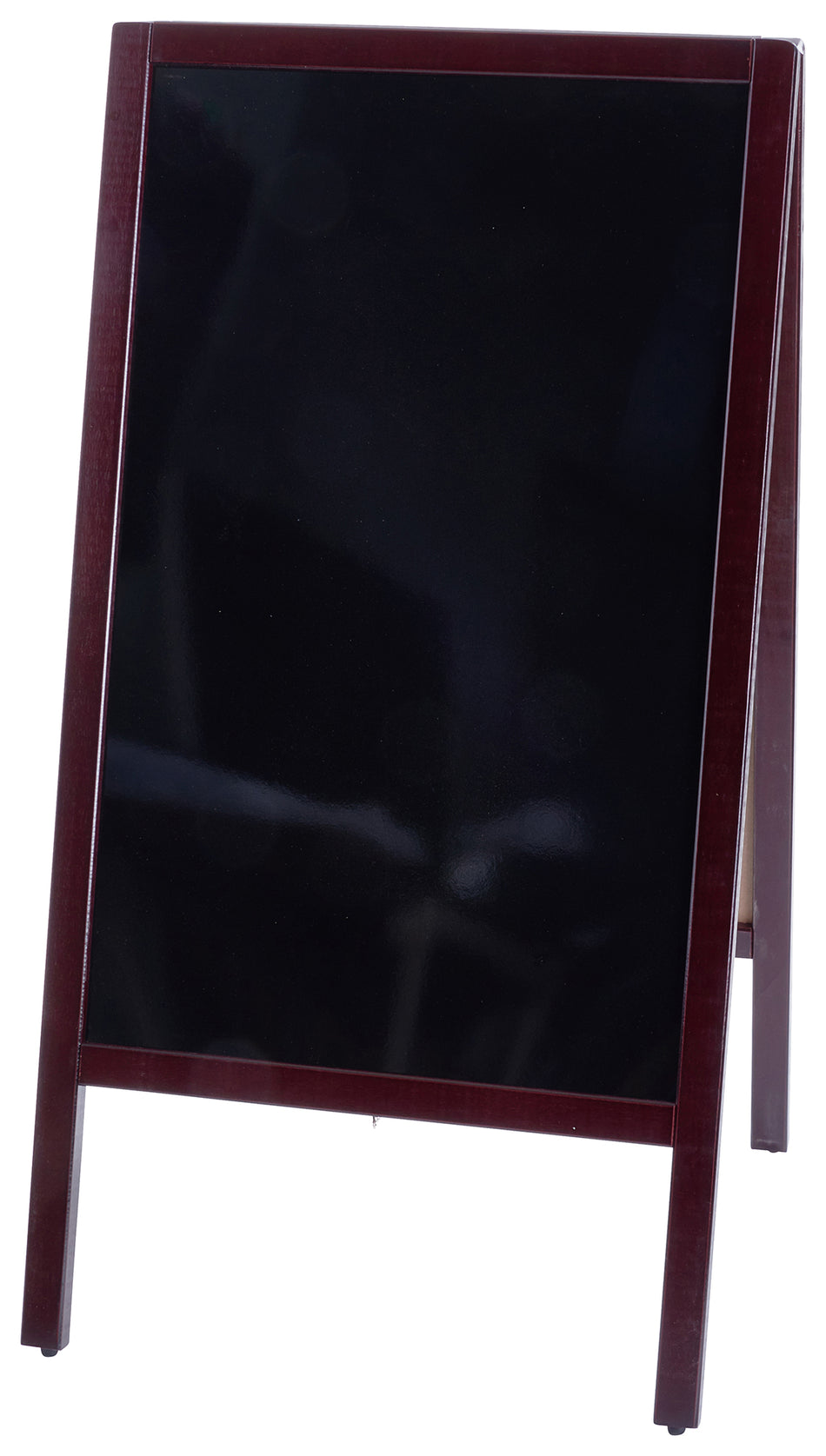 Winco MBAF-3 20-3/8 Inch Sidewalk Marker Board Dual-sided Wood Mahogany Finish