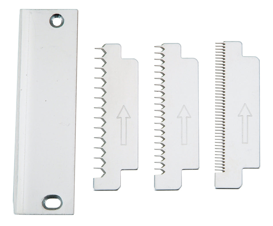 Winco VTS-3GBS Blade Set 3-piece serrated stainless steel with coarse medium fine