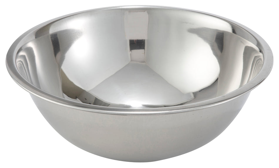 Winco MXB-800Q 8 Quarts Economy Mixing Bowl Stainless Steel 13-1/4 Inch Diameter