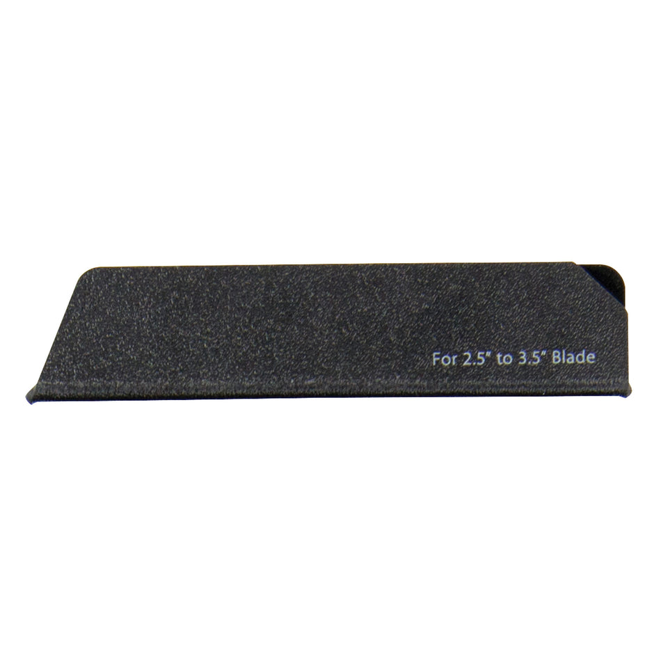 Winco KGD-41 4 Inch Acero Knife Guard for 2-1/2 to 3-1/2 Inch Blade Black Plastic