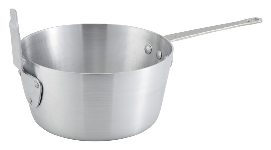 Winco ALSP-7 7 Quart Aluminum Fryer Pasta Pan Without Cover Riveted Handle