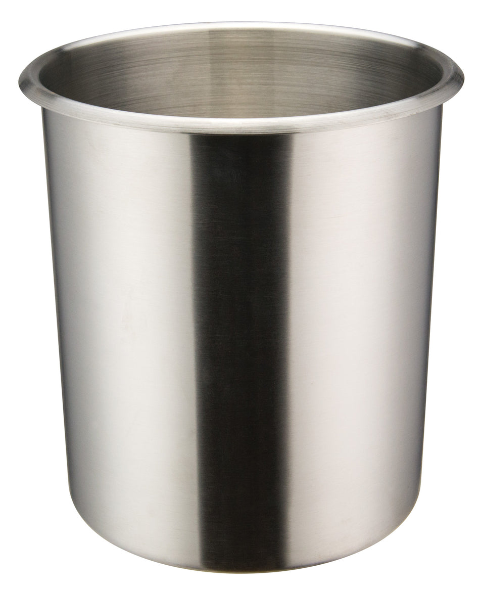 Winco BAMN-6 6 Quart Round Bain Marie Stainless Steel Satin Finish