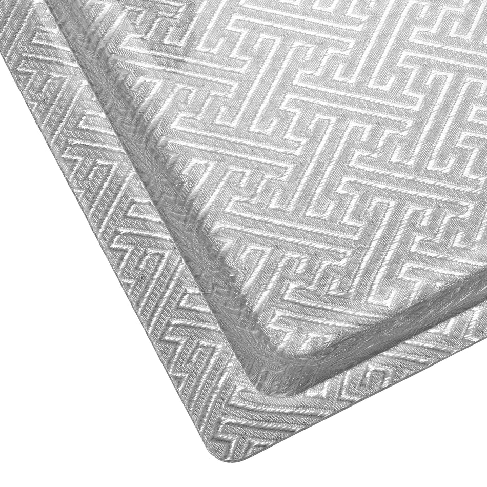 Winco AST-3S 20-3/4 Inch Display Tray Acrylic Silver with Snake Skin Texture