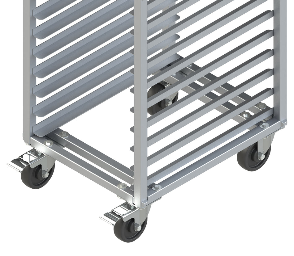 Winco AWRK-20HBK 21 Inch Mobile Full Height Sheet Pan Rack Aluminum with 1000 lb Capacity