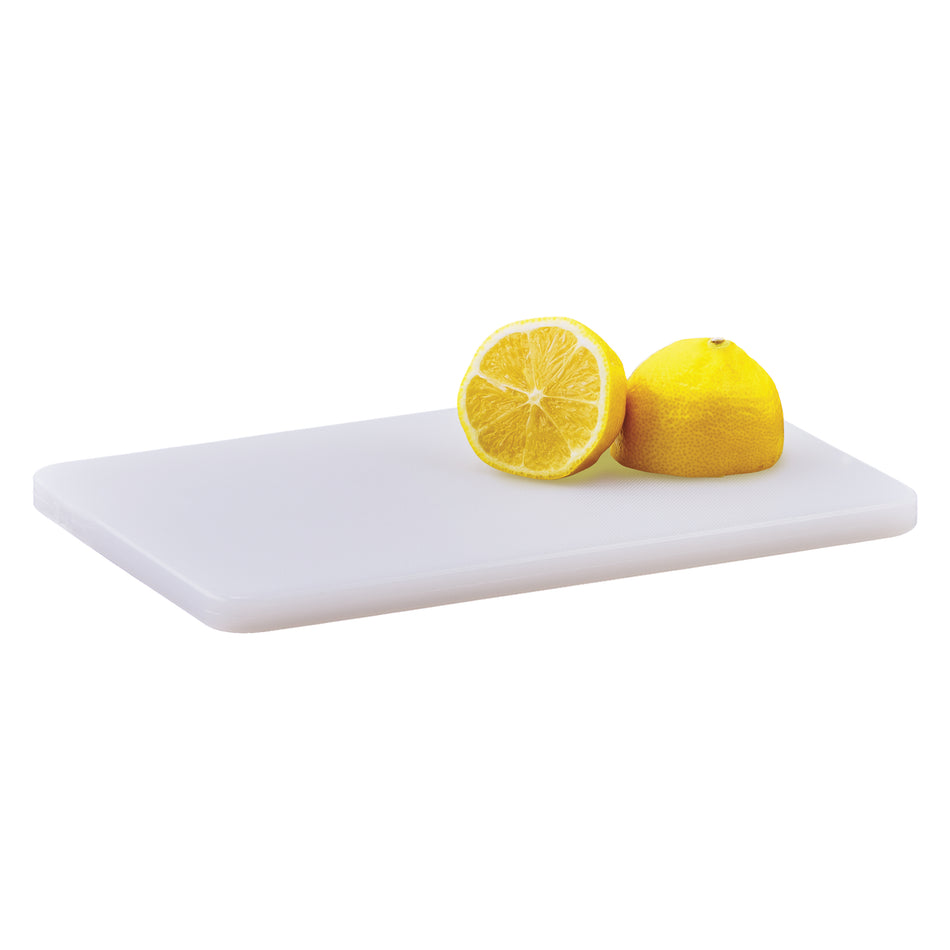 Winco CBWT-610 10 Inch Cutting Board BPA Free Rectangular White