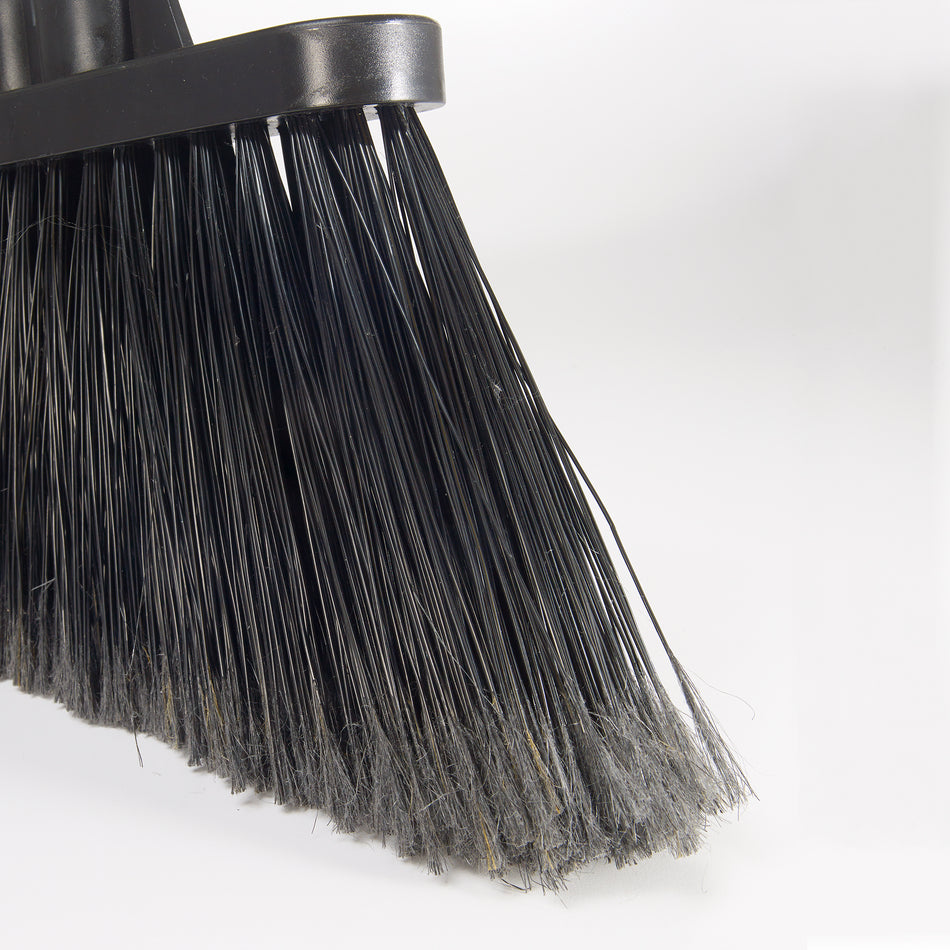 Winco BRF-6K-H 30 Inch Lobby Broom Medium Duty Metal Handle Black Bristles