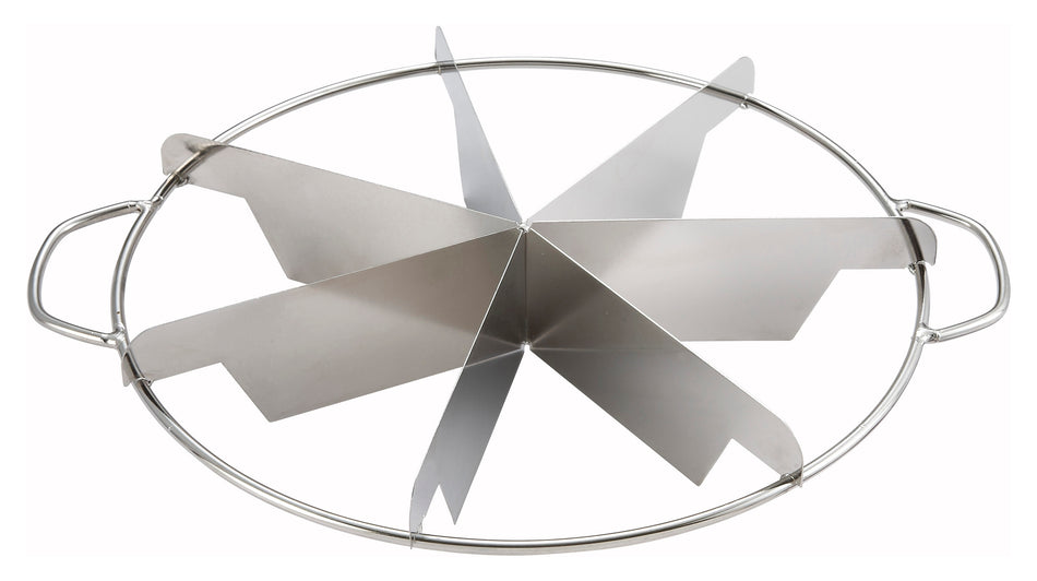 Winco SCU-7 Pie Cutter 7-cut Manual Stainless Steel with Ergonomic Design