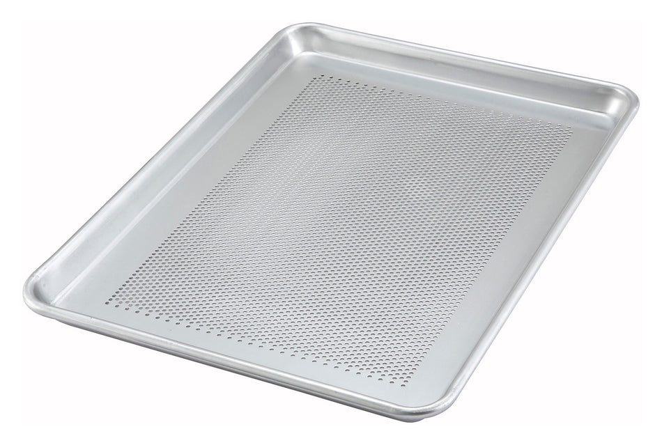Winco ALXP-2618P 26 Inch Perforated Sheet Pan 16 Gauge Aluminum with Optimal Airflow