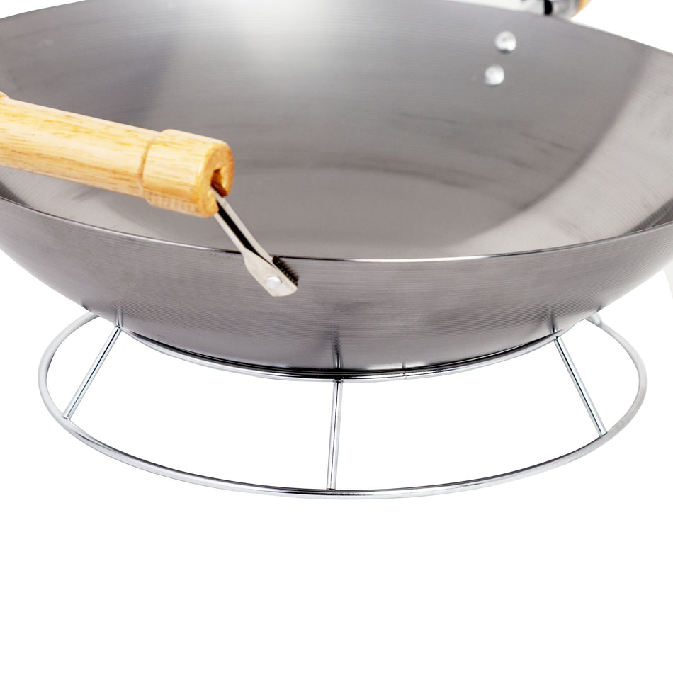 Winco J31-0063 10 Inch Wok Ring with Traditional Round Bottom Woks
