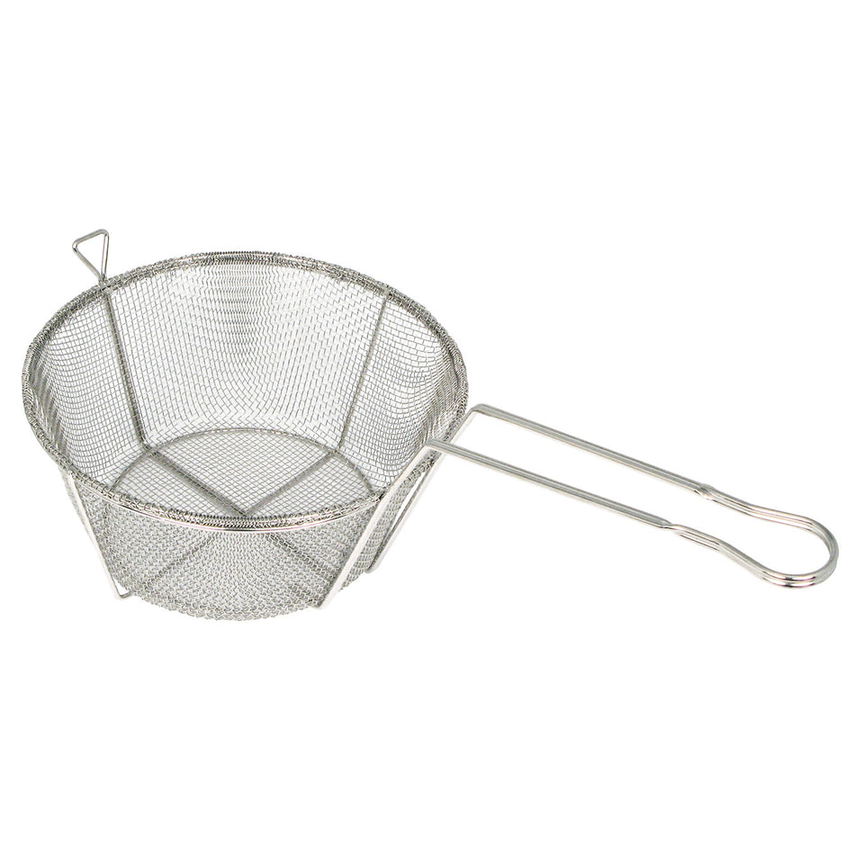 Winco FBRS-8 8-11/16 Inch Diameter Fry Basket Round Nickel-Plated Wire