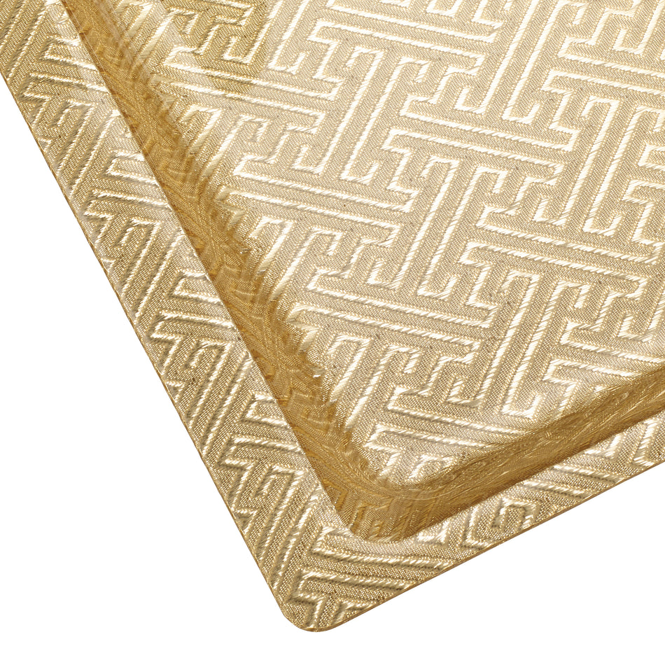 Winco AST-3G 20-3/4 Inch Display Tray Gold Acrylic with Snake Skin Texture