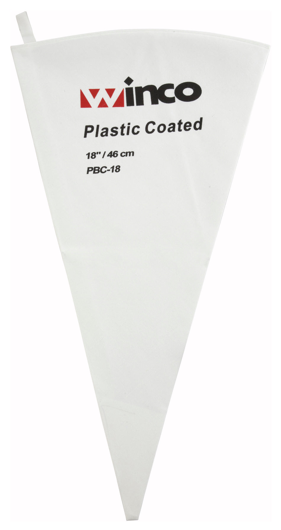 Winco PBC-18 18 Inch Pastry Bag Cotton Outside Polyurethane Coated