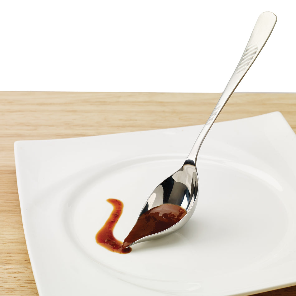 Winco SPS-TS8 8 Inch Saucier Plating Tool Tapered Spout Stainless Steel with Satin Finish