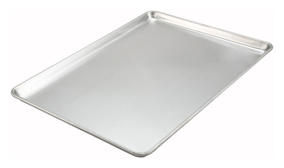Winco ALXP-2216H 22 Inch 2/3 Size Bun Sheet Pan Closed Bead Aluminum