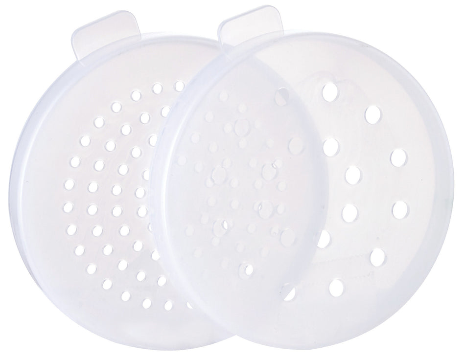 Winco PDG-10 10 Oz Shaker Dredge Set with Handle Polycarbonate and 3 Lids