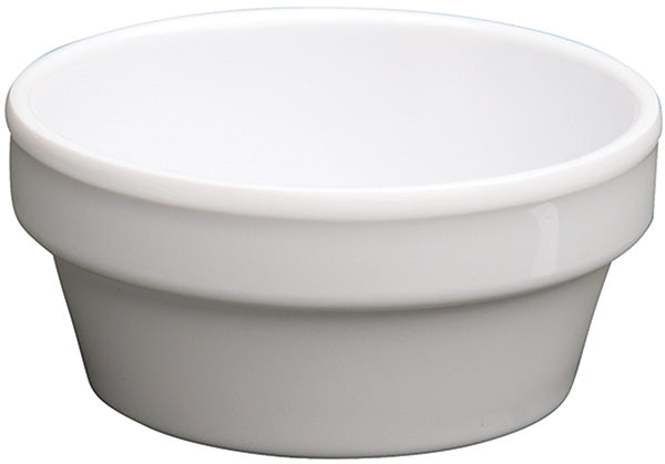 Winco MMSC-4W 4 Oz White Ramekin Melamine Round Dishwasher Safe