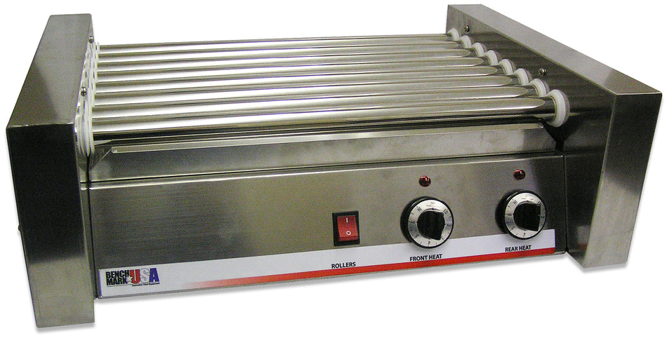 Winco 62020 22 Inch Stainless Steel Hot Dog Grill Electric with Removable Drip Tray