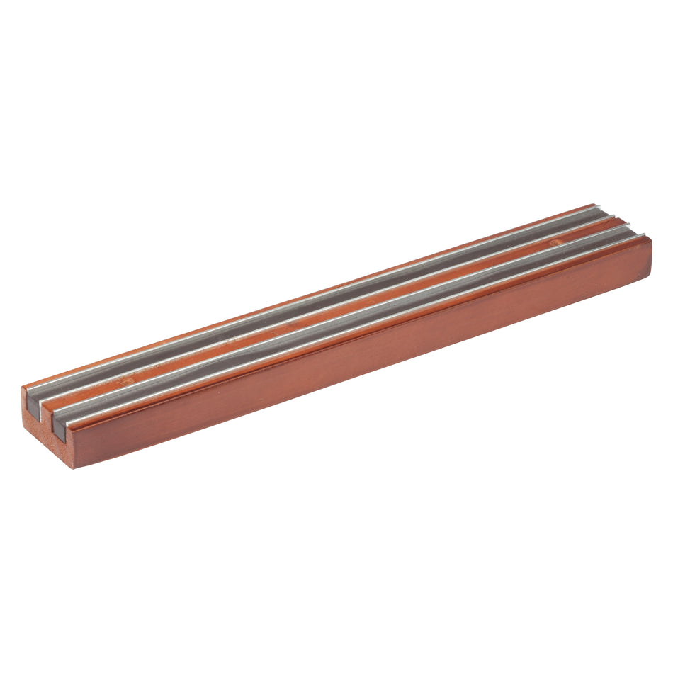 Winco WMB-12 12 Inch Magnetic Knife Bar Wooden Base Knife Holder
