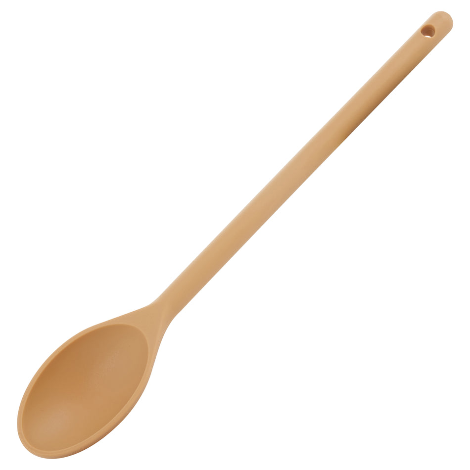 Winco NS-15T 15-Inch Serving Spoon One-piece BPA Free Nylon Tan