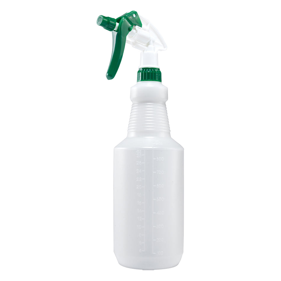 Winco PSR-9 28 Oz Plastic Spray Bottle Green White Sprayer