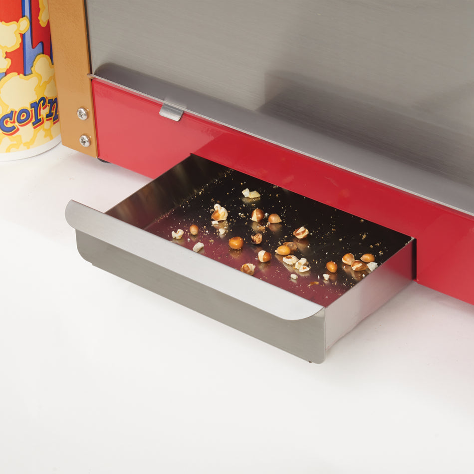Winco 11040 21 Inch Electric Popcorn Popper with Heated Warming Deck
