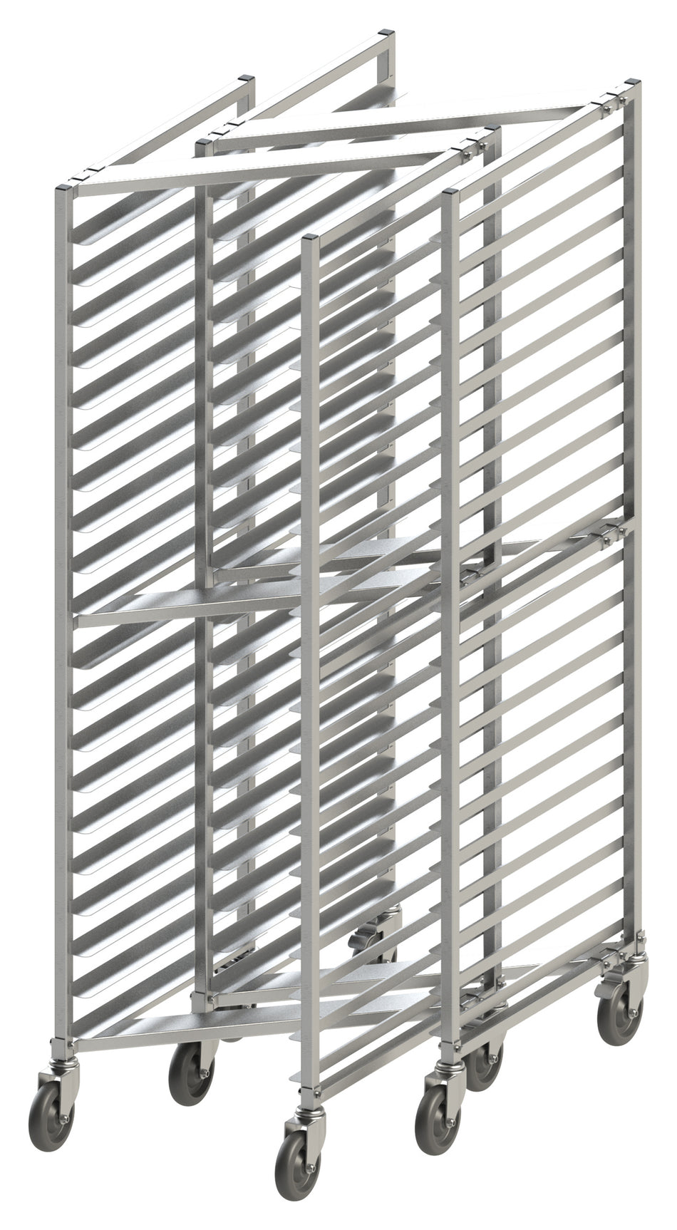Winco AWZK-20 22 Inch Nesting Sheet Pan Rack Aluminum 20 Pans Capacity